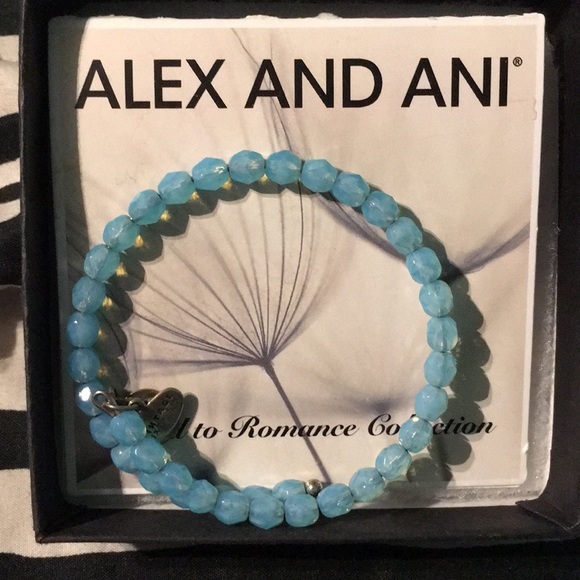 Alex and Ani Jewelry - A blue Alex and Ani bracelet.